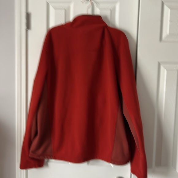 L.L. Bean XXL men’s burnt orange lightweight full zip fleece with zipper pockets - Picture 2 of 4